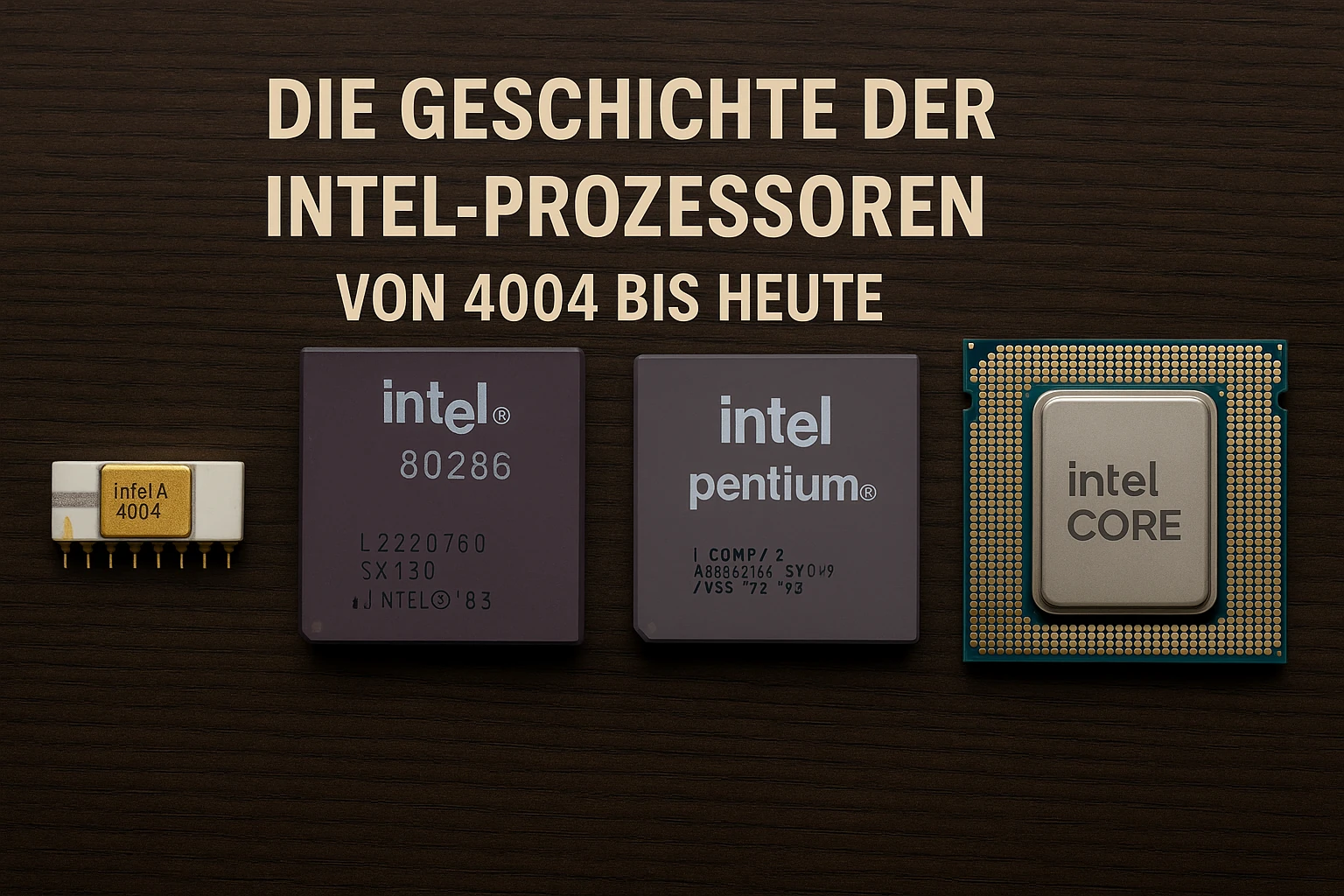 Die Geschichte der Intel-Prozessoren – Von 4004 bis heute