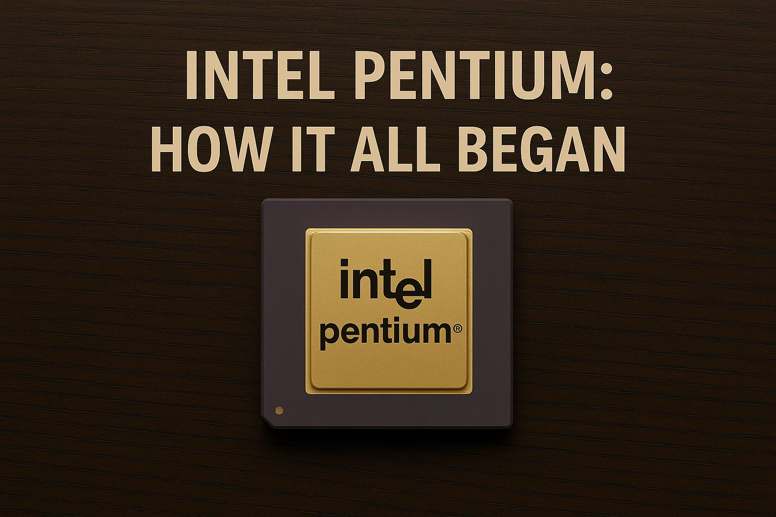 Intel Pentium – How It All Began